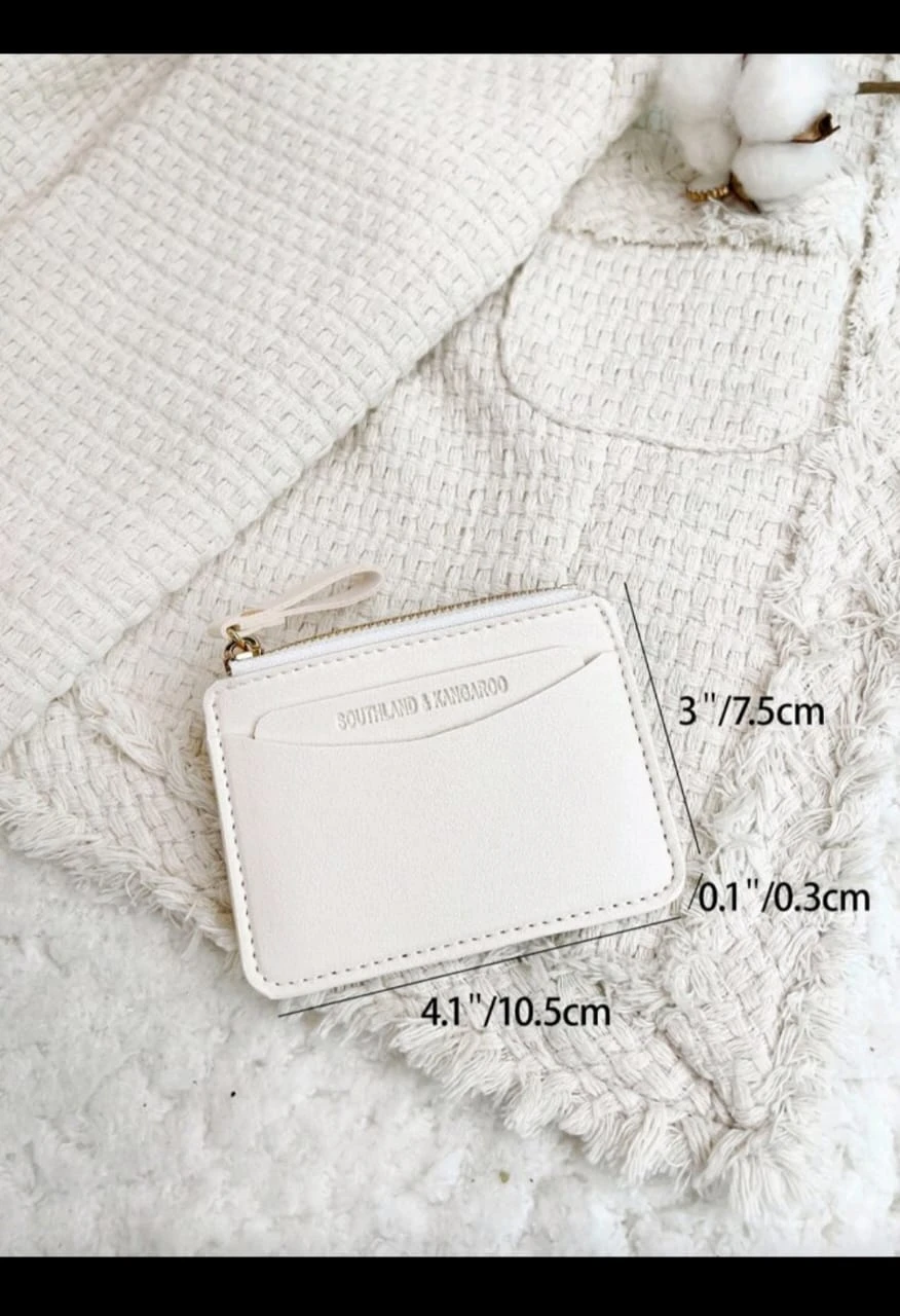 Monedero Tarjetero Southland Ultra-Slim– Diseño Minimalista en Poliuretano con Cierre Dorado. 4