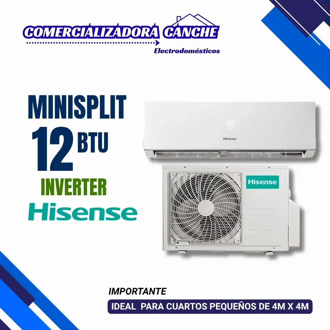 MINISPLIT 12BTU INVERTER HISENSE 