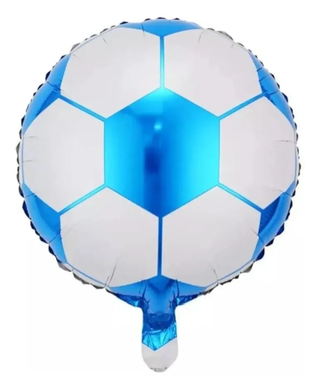 Globo metalizado pelota azul y amarilla 10 pulgadas 3