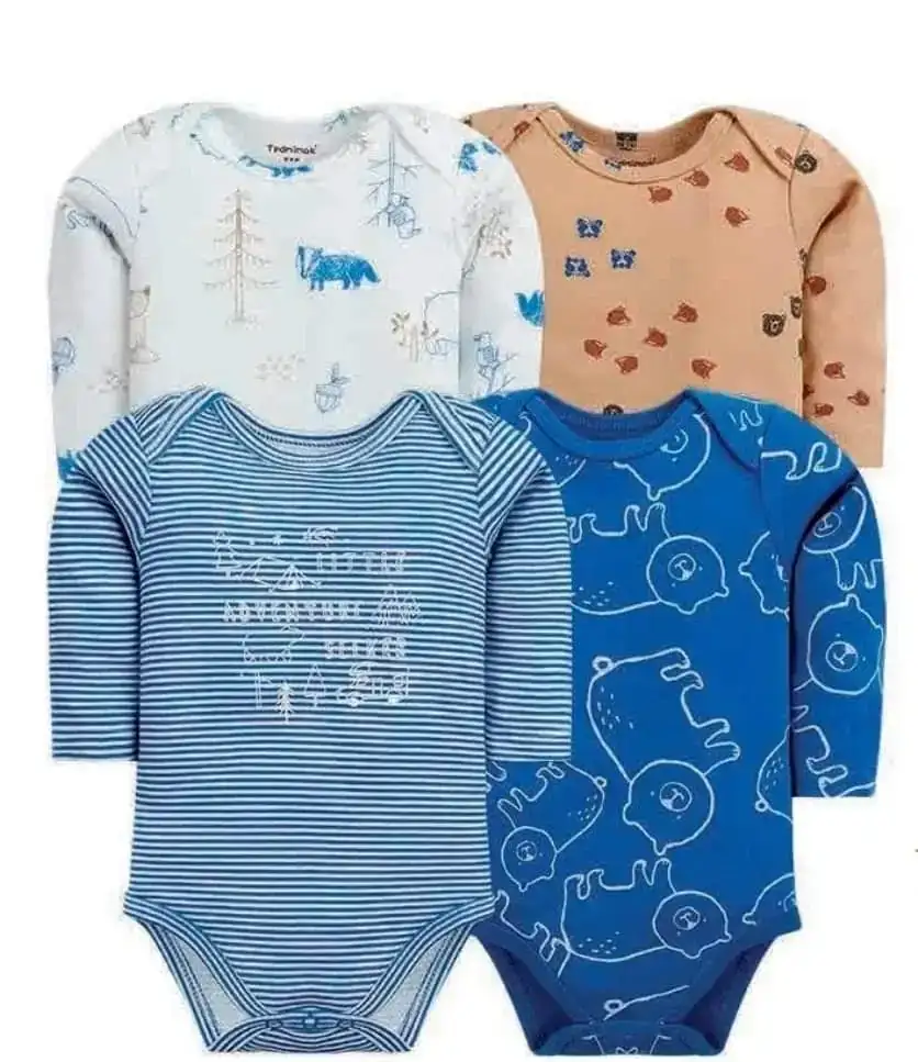 Set 4 bodys manga larga