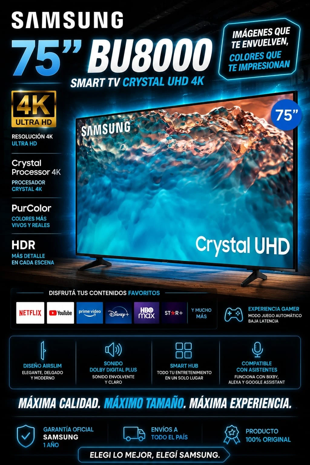 SAMSUNG 75 BU8000 