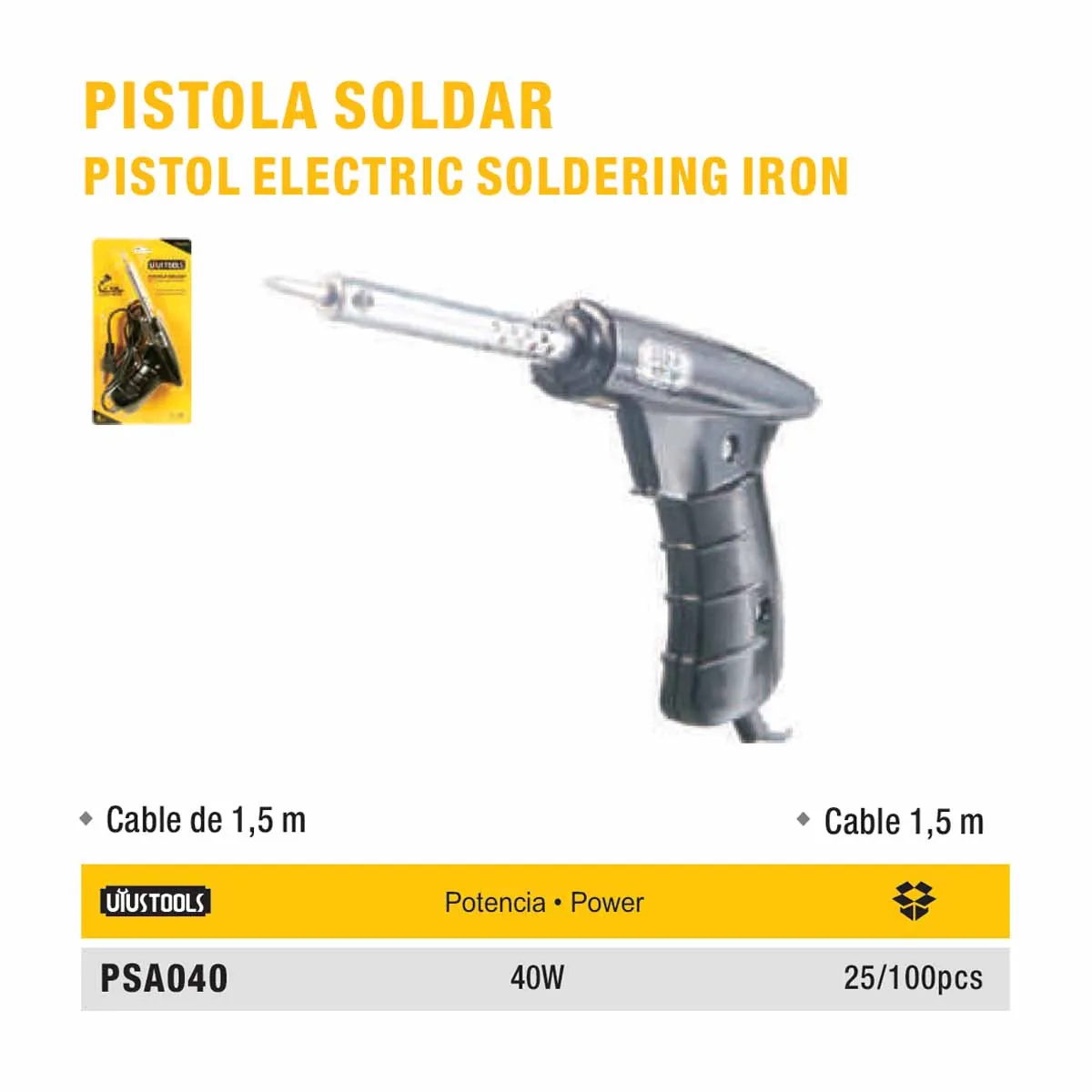 PISTOLA PARA SOLDAR UYUST 40W