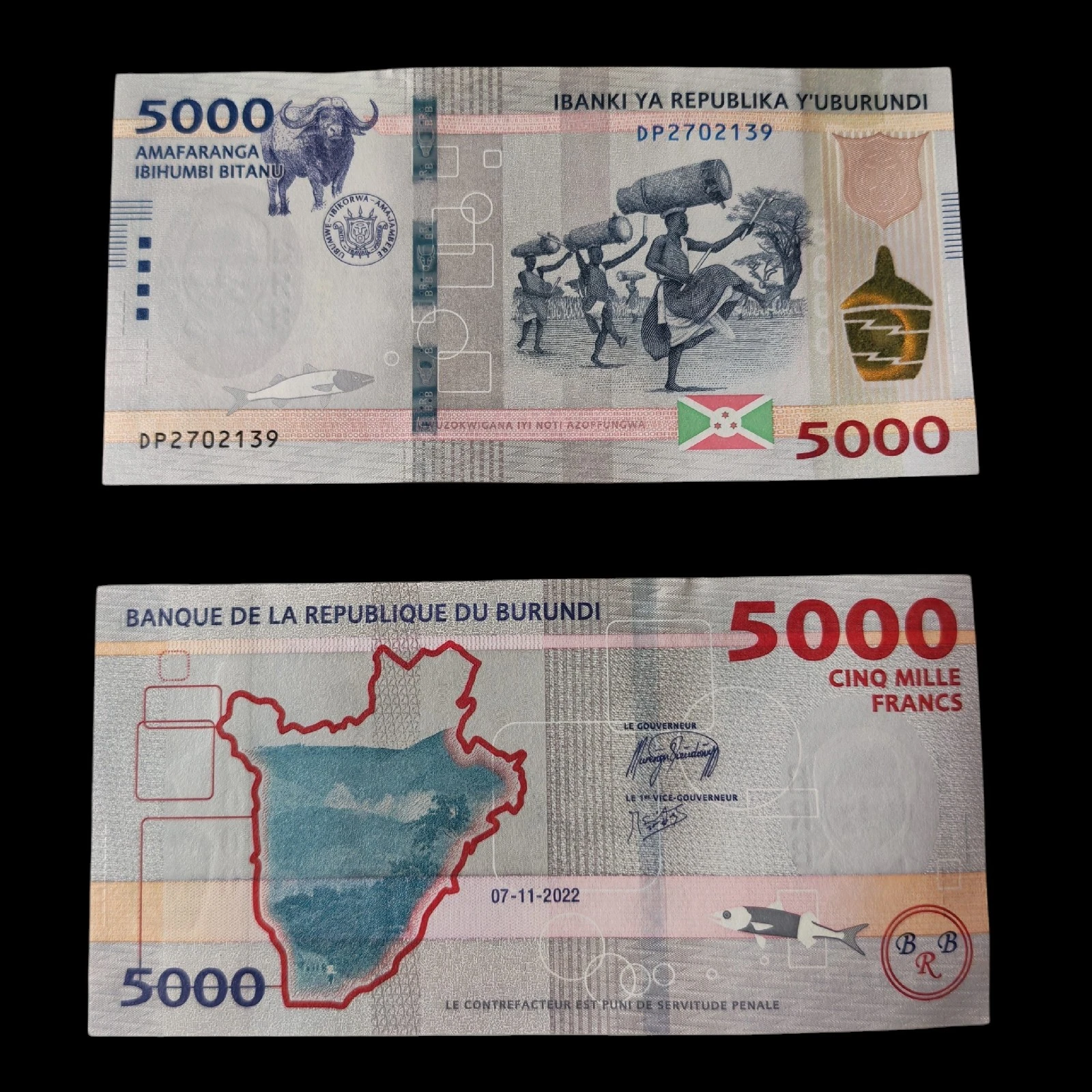 ° Burundi 5000 Francos UNC