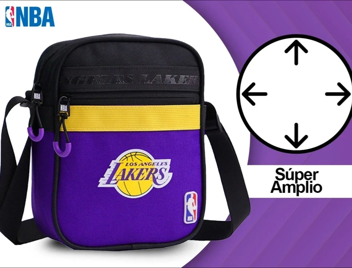 Morral NBA LAKERS violeta amarillo negro