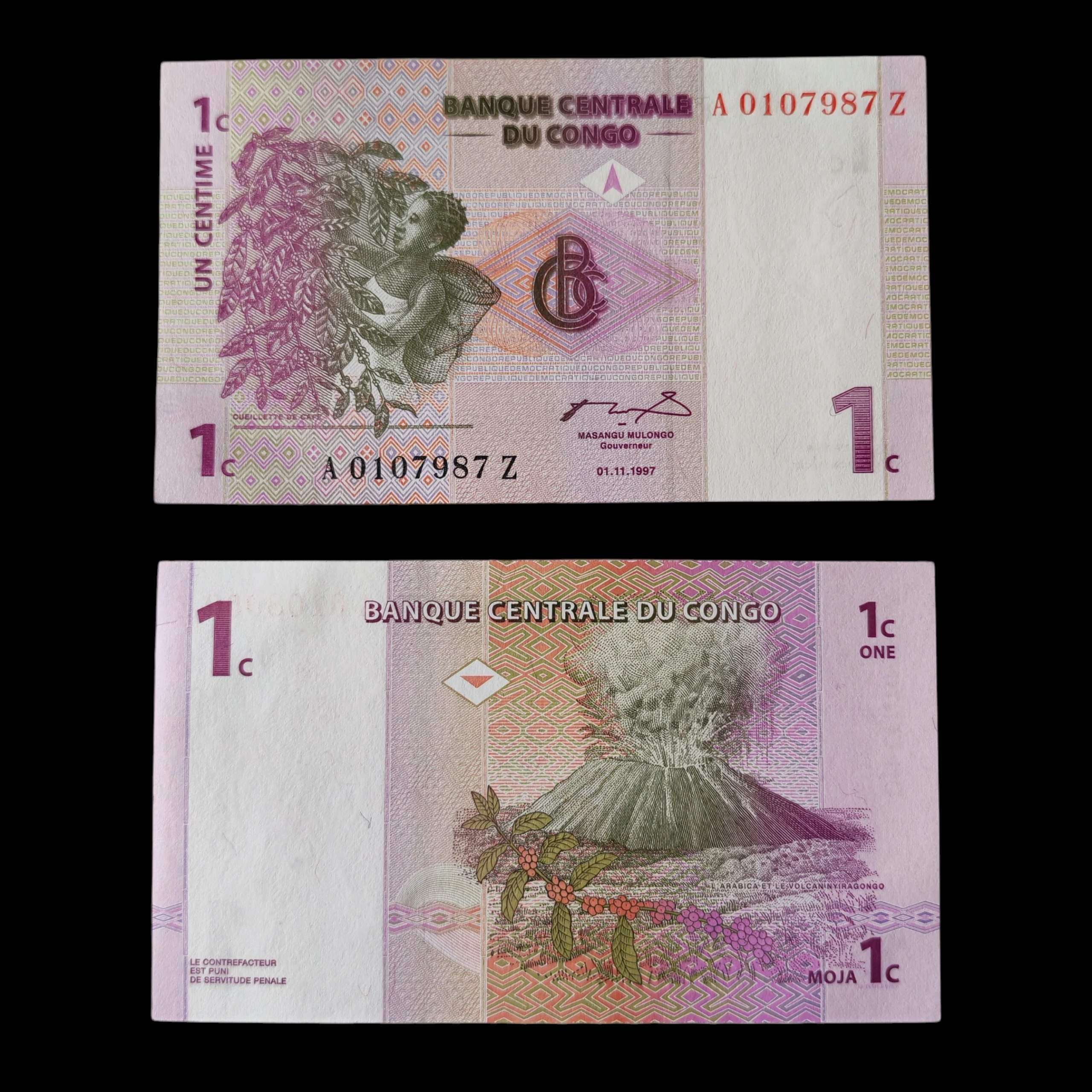 ° Congo 1 centavo UNC