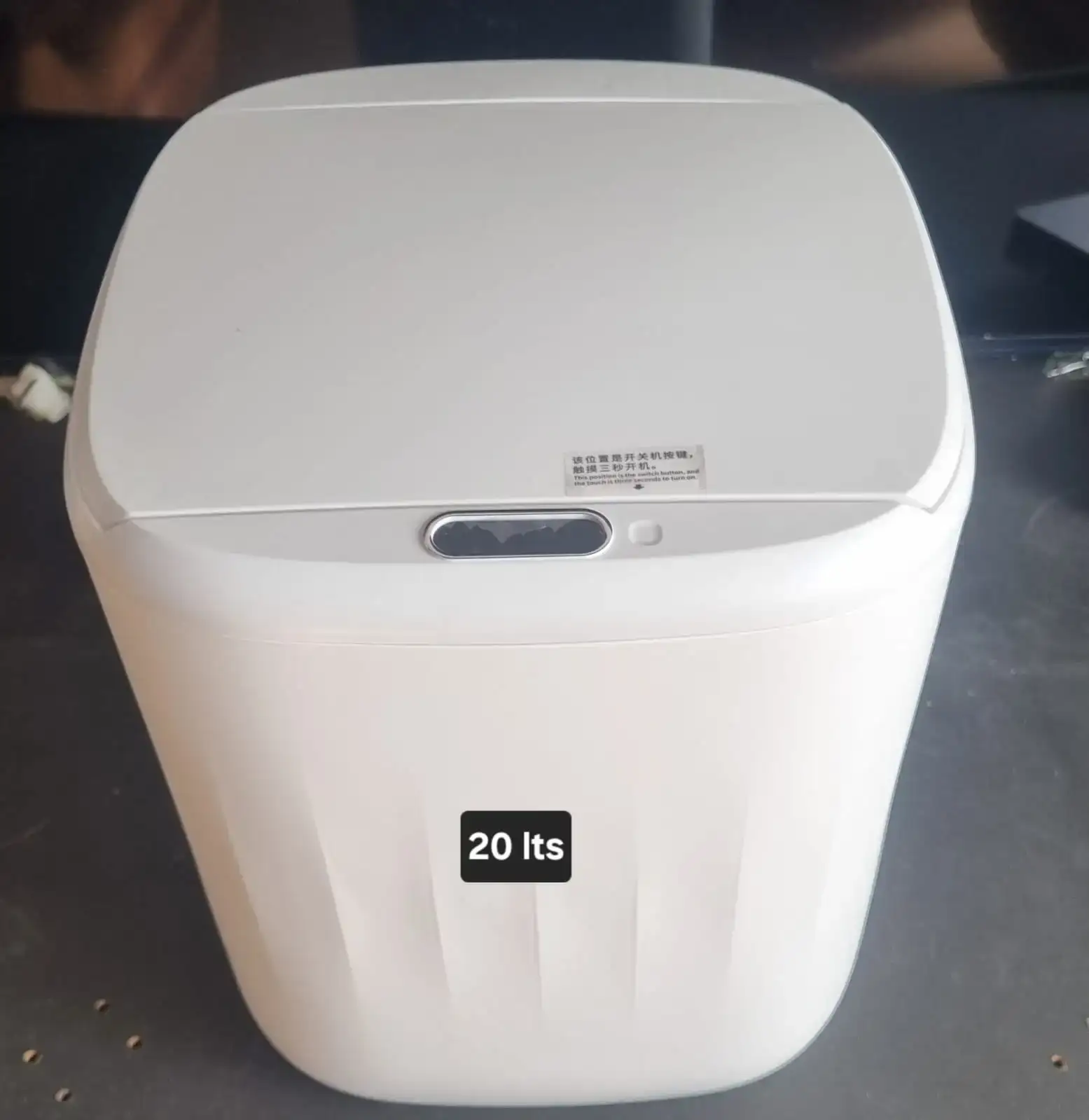 Bote para basura 20L tapa inteligente blanco