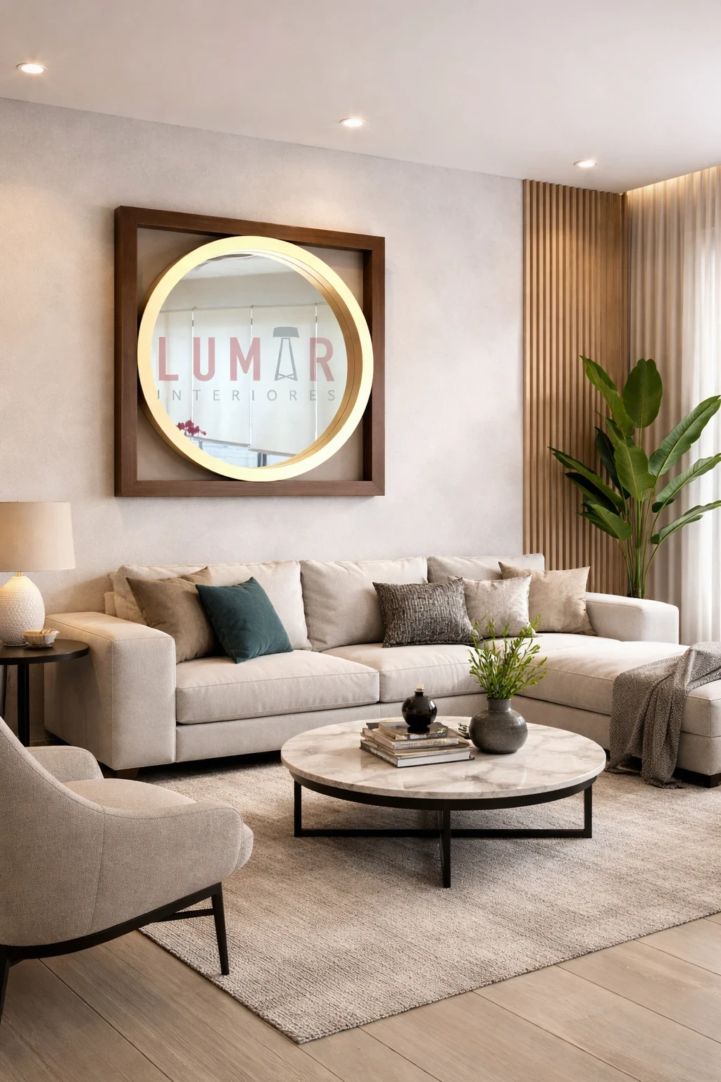 Espejo PERLA CHAPA PAROTA CON ORO HOJA — 130 × 130 cm 3