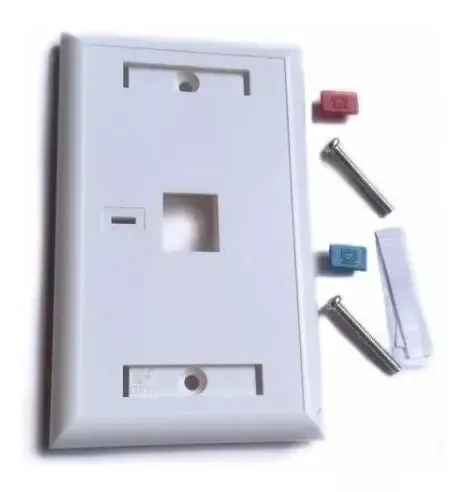 Faceplate Datos Blanco - 1 Puerto Rj45