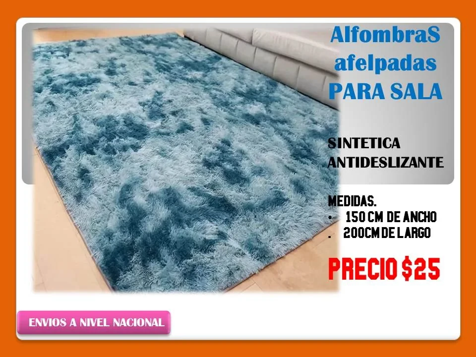 Alfombras celeste, 1.50 m  x 2m