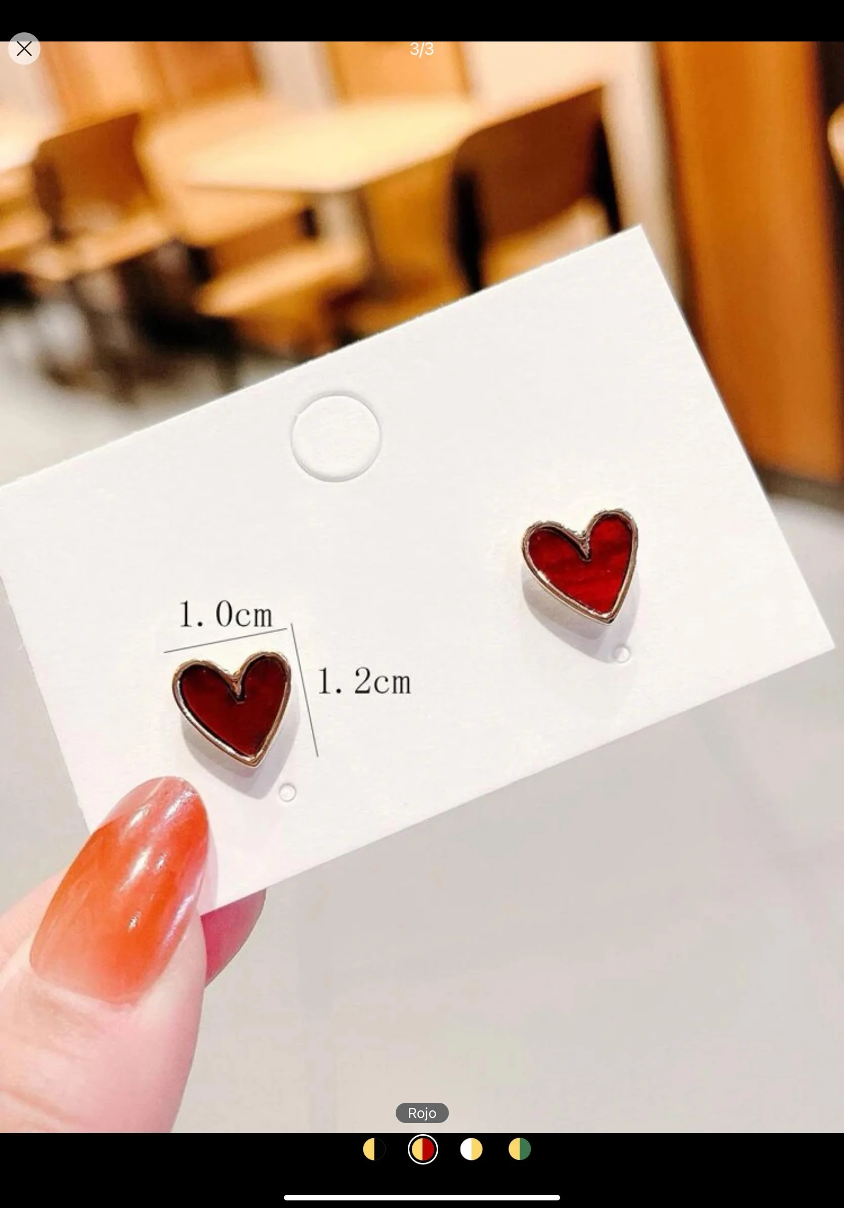 Aretes de corazon