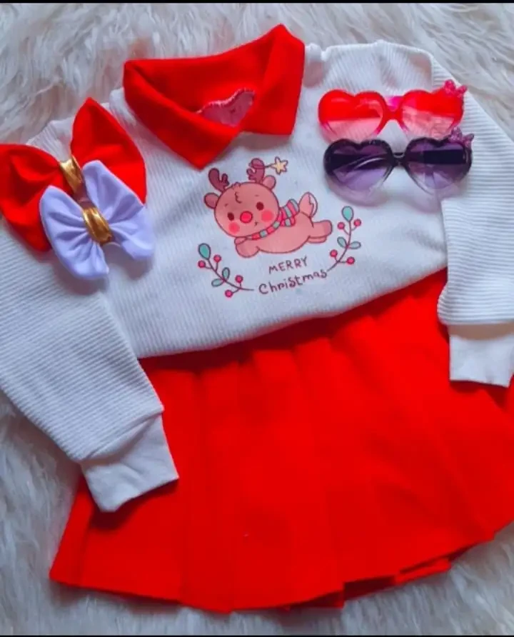 Conjunto para niña navidad 