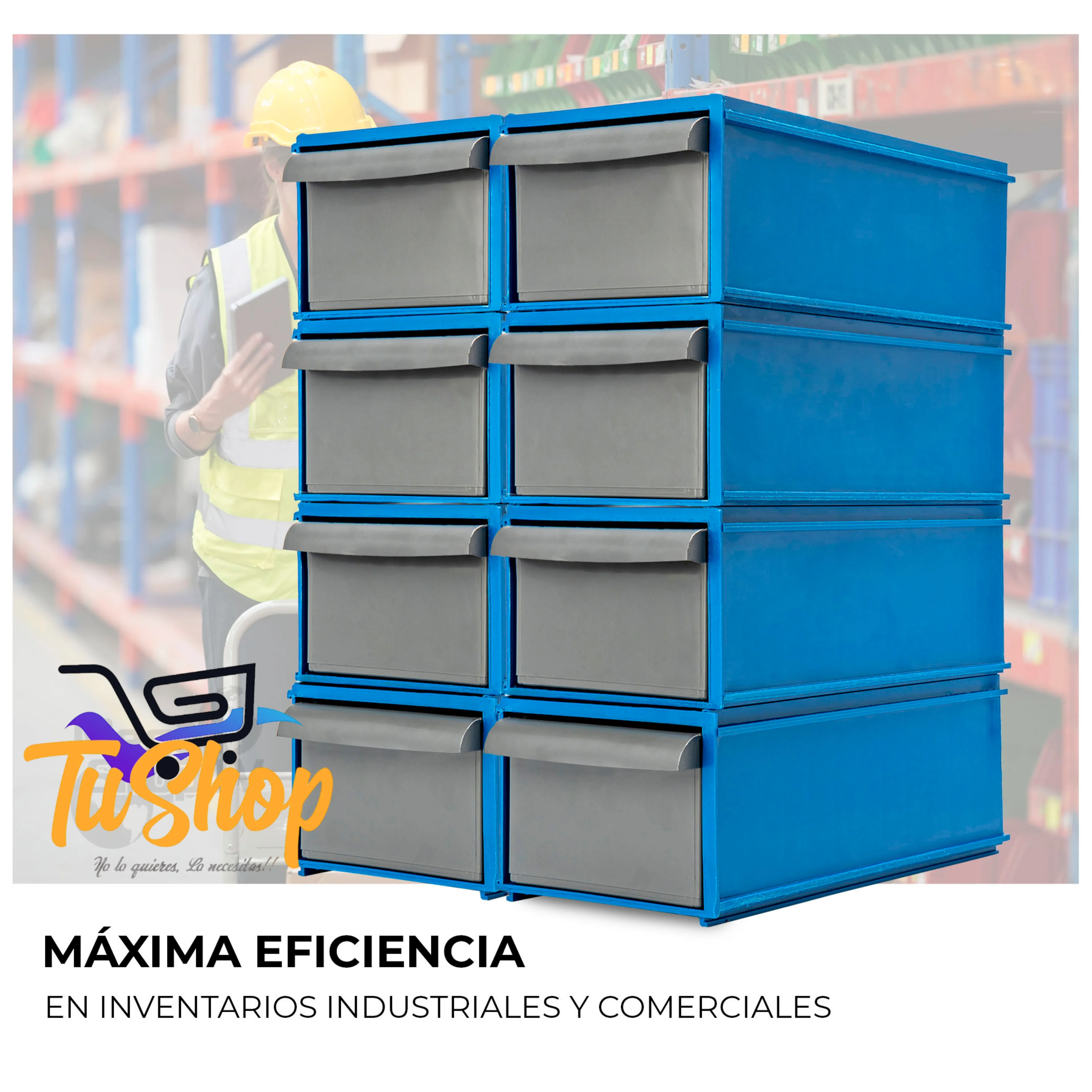 Set 8 Cajon Herramientas Trabajo Pesado 
