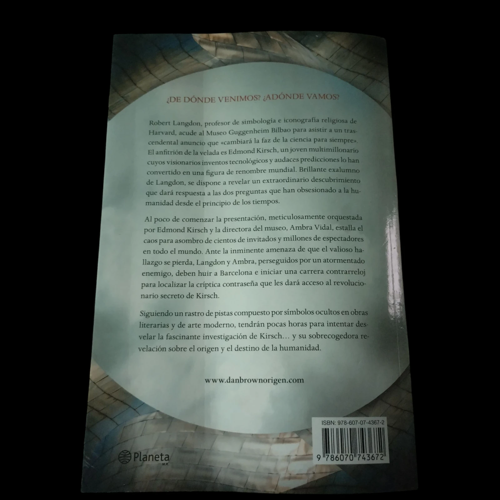 Origen Dan Brown usado  2