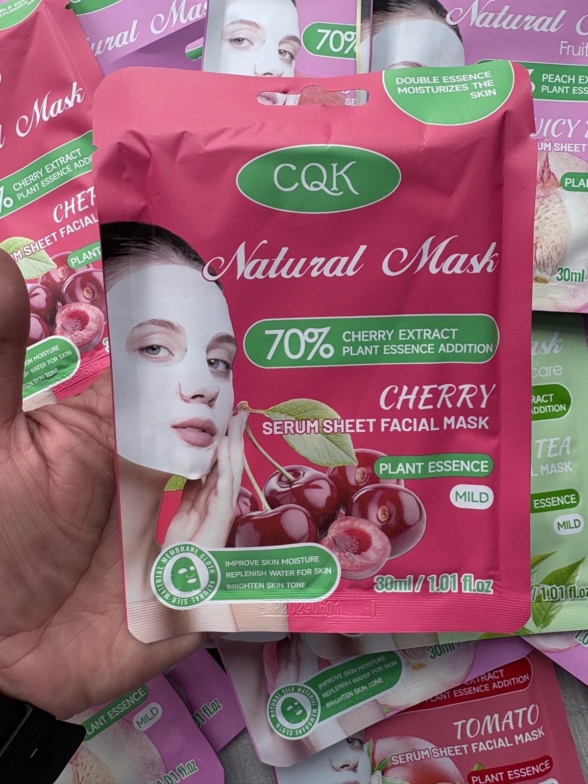 paquete de 10 mascarillas frutales  4