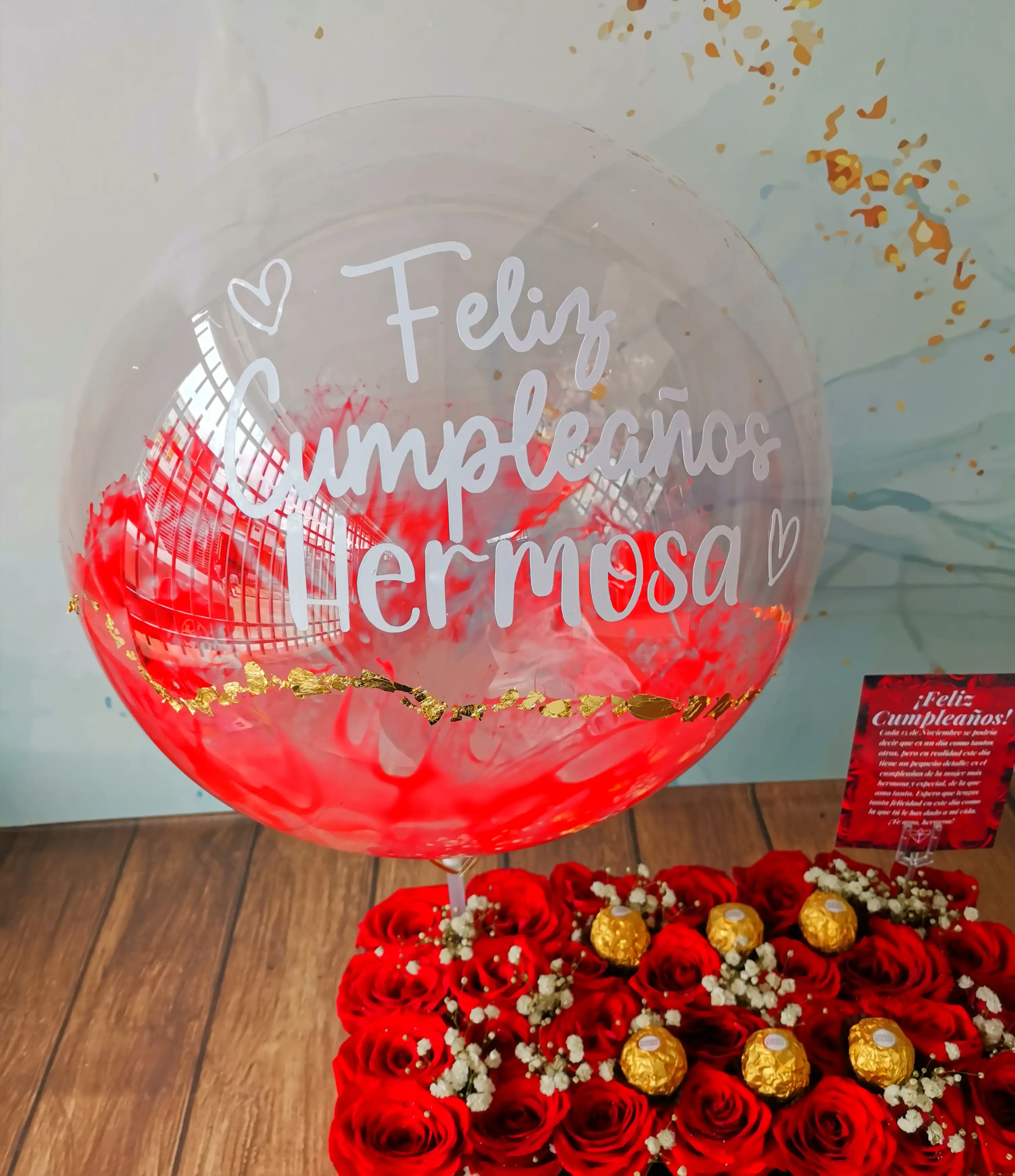 Globo burbuja gold