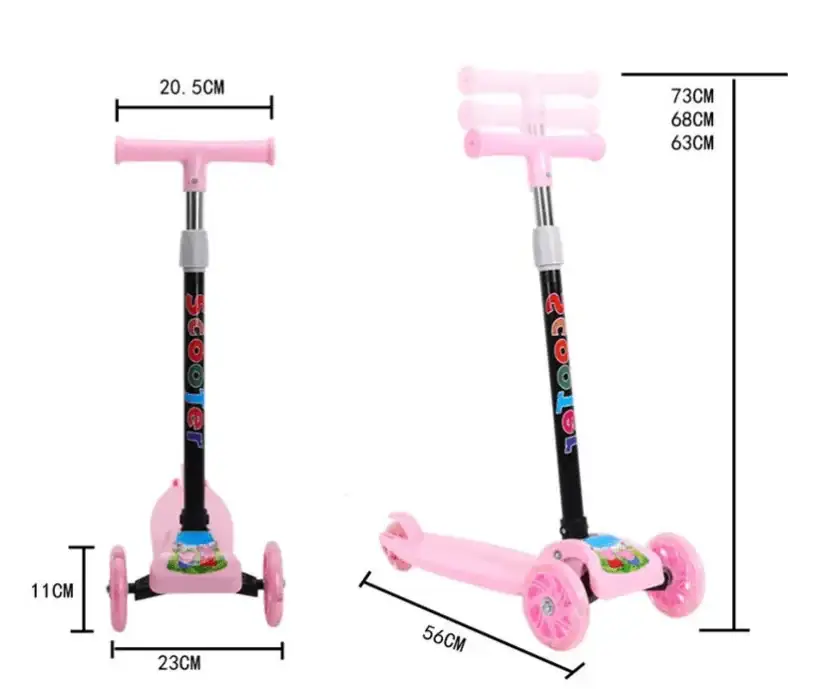 Patín Scooter Montable 3 Ruedas Luz LED  4