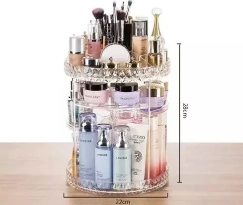 ORGANIZADOR DE MAQUILLAJE GIRATORIO 
