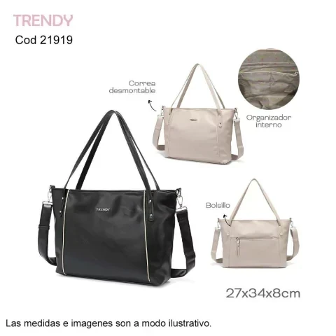 CARTERA CUERO PU TRENDY 21919