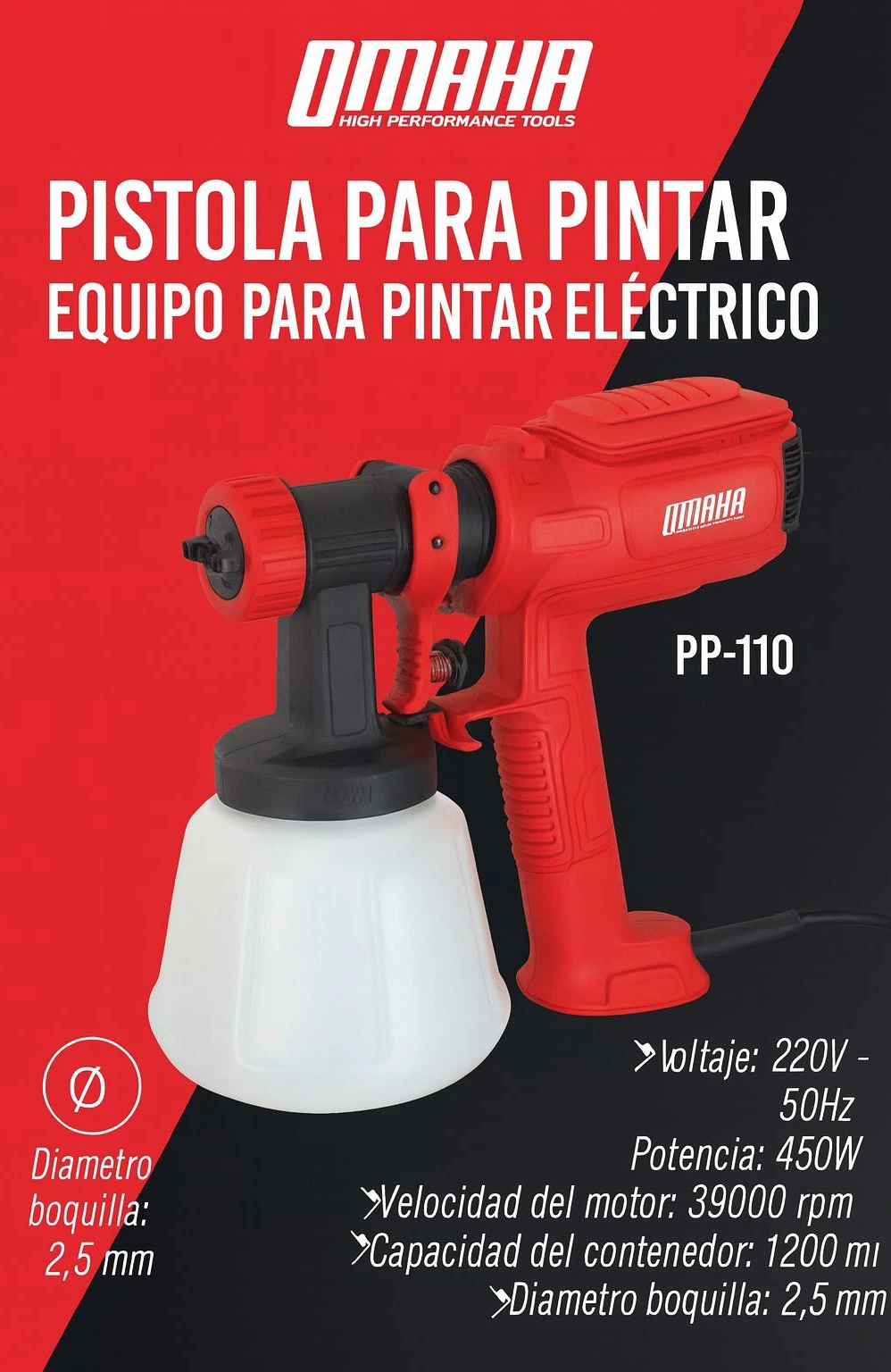 PISTOLA PARA PINTAR OMAHA