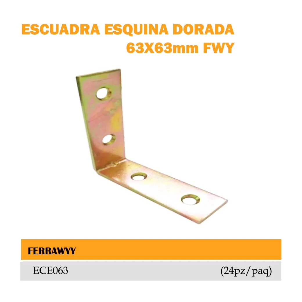 ESCUADRA ESQUINA FWY (paq/24pz) 63x63mm 