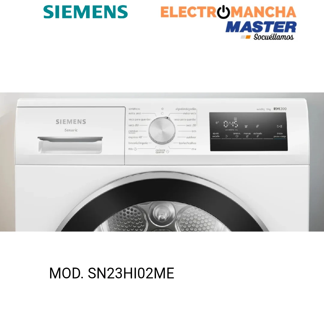 SECADORA SIEMENS IQ300 WT45HV00ES 8 KILOS BOMB DE CALOR CLASE D  2