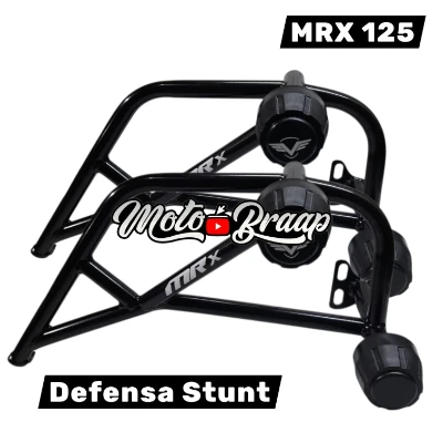 DF Mrx 125 defensa stunt color negro