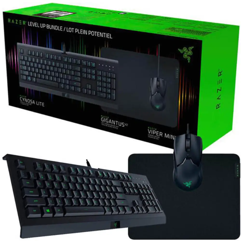 Combo Gamer Razer Bundle Cynosa Lite Viper mini GIGANTUS V2 
