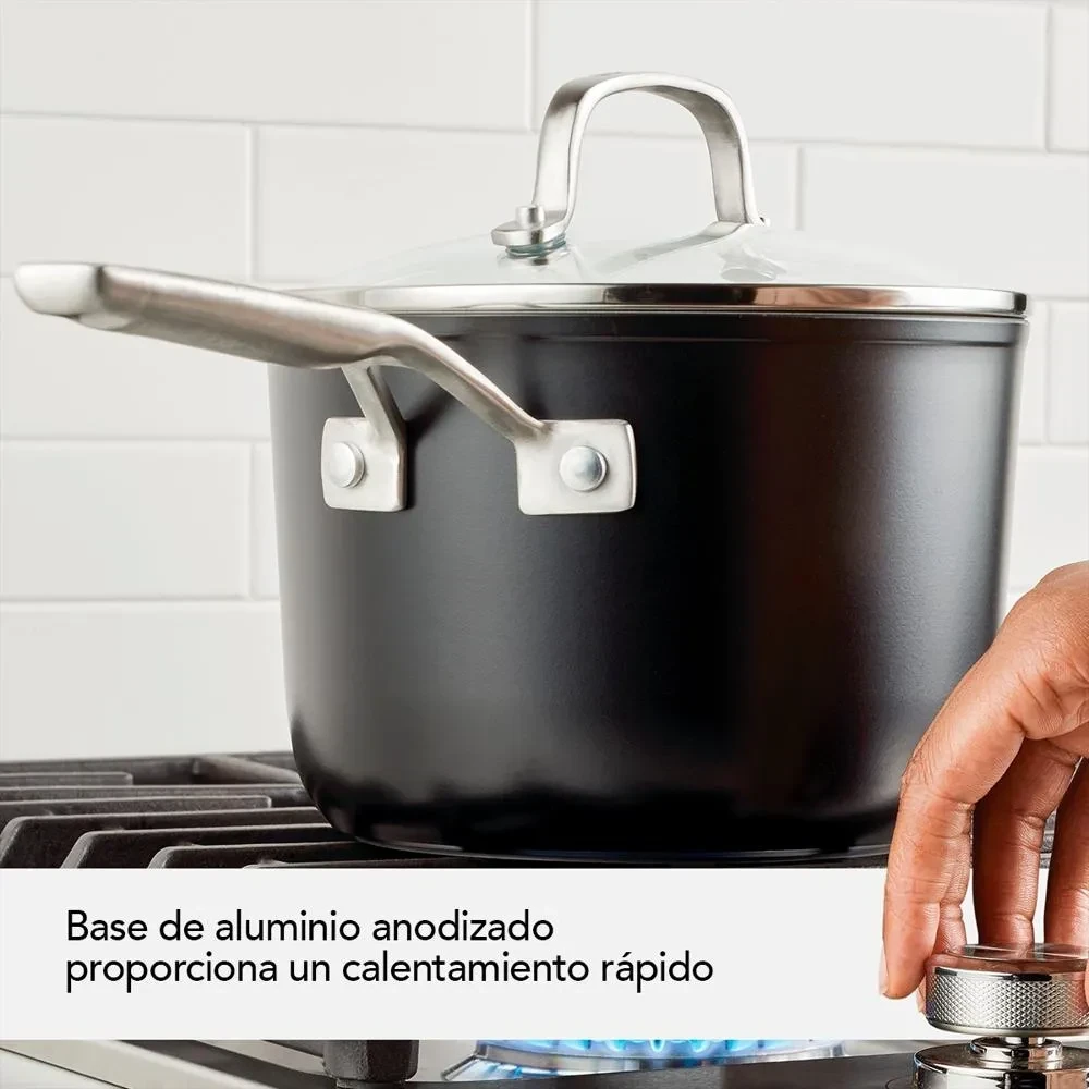 OLLA KITCHENAID 2.8LTS NEGRA ANTIADHERENTE 84840 NEGRO 2