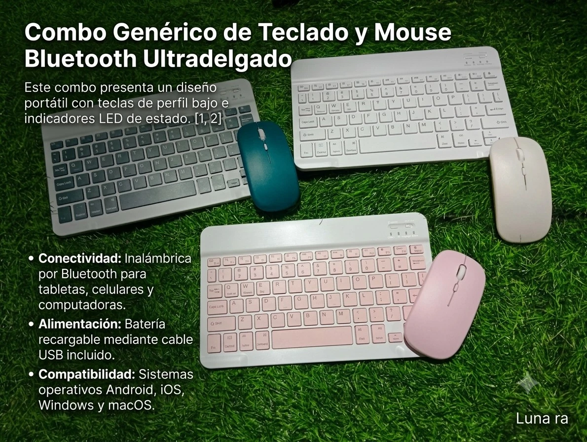 TECLADO  ⌨️ INALÁMBRICO CON MOUSE  2