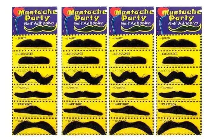 Bigote artificial blister por 6 unidades  2