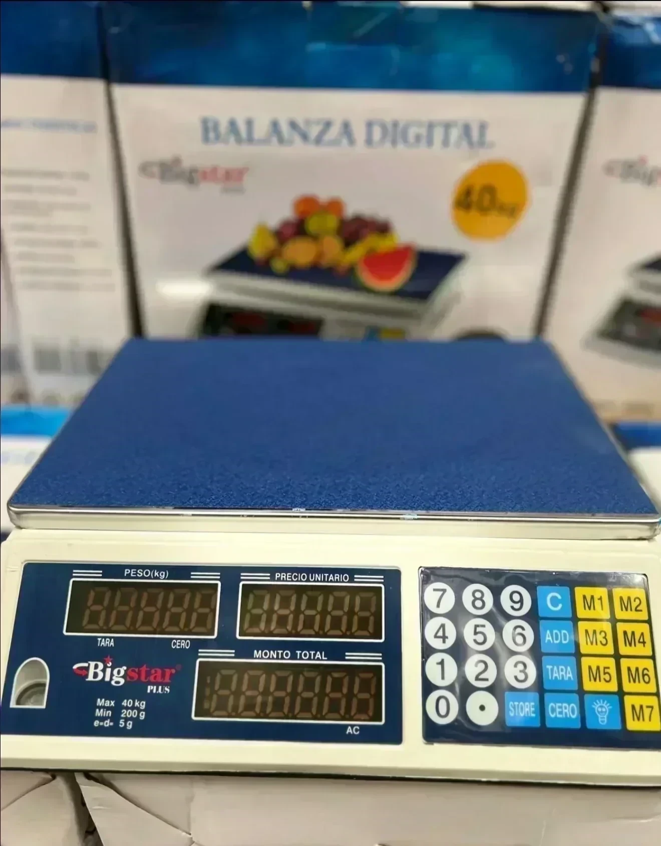 BALANZA DIGITAL COMERCIAL BIG STAR PLUS 40KG. 2