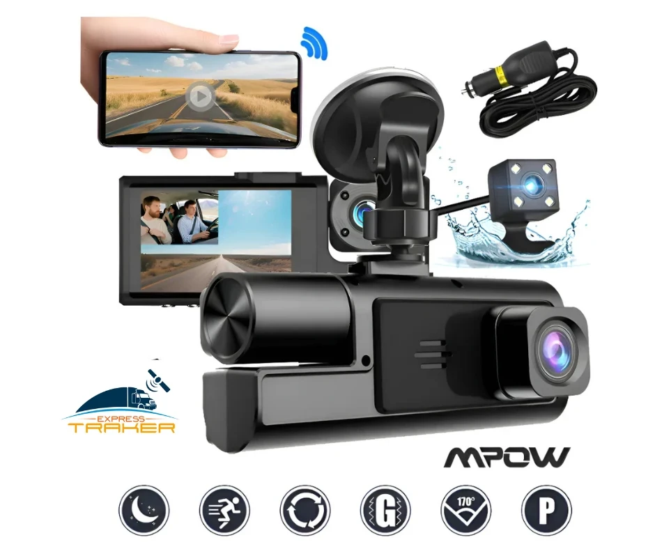 DASH CAM Wifi De 3 Canales 32GB 2