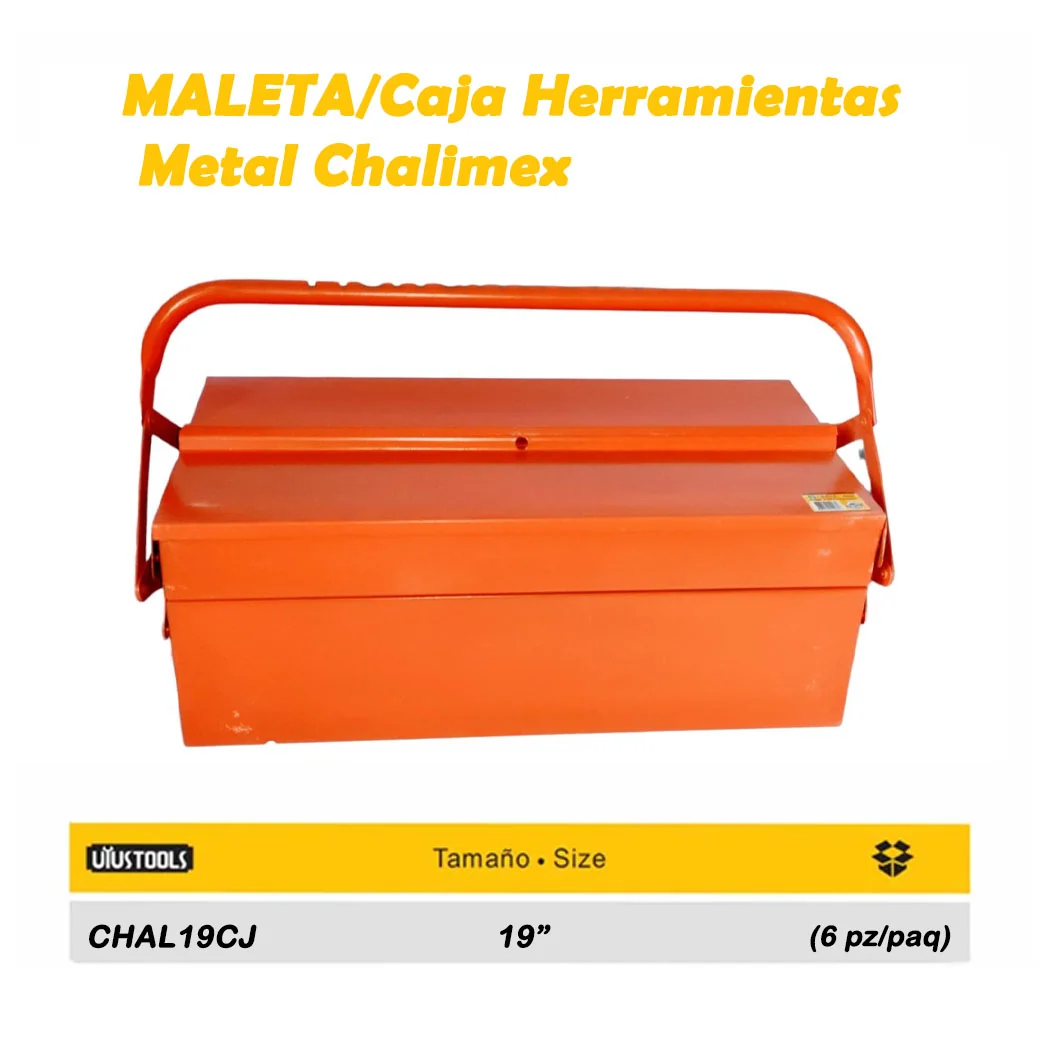 MALETA/Caja Herramientas Metal Chalimex 19"