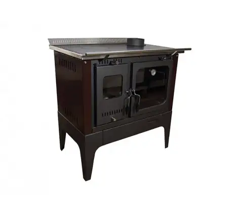 COCINA A LEÑA COMBUSTIÓN LENTA S-800+KIT BURDEO ALCAZAR 2