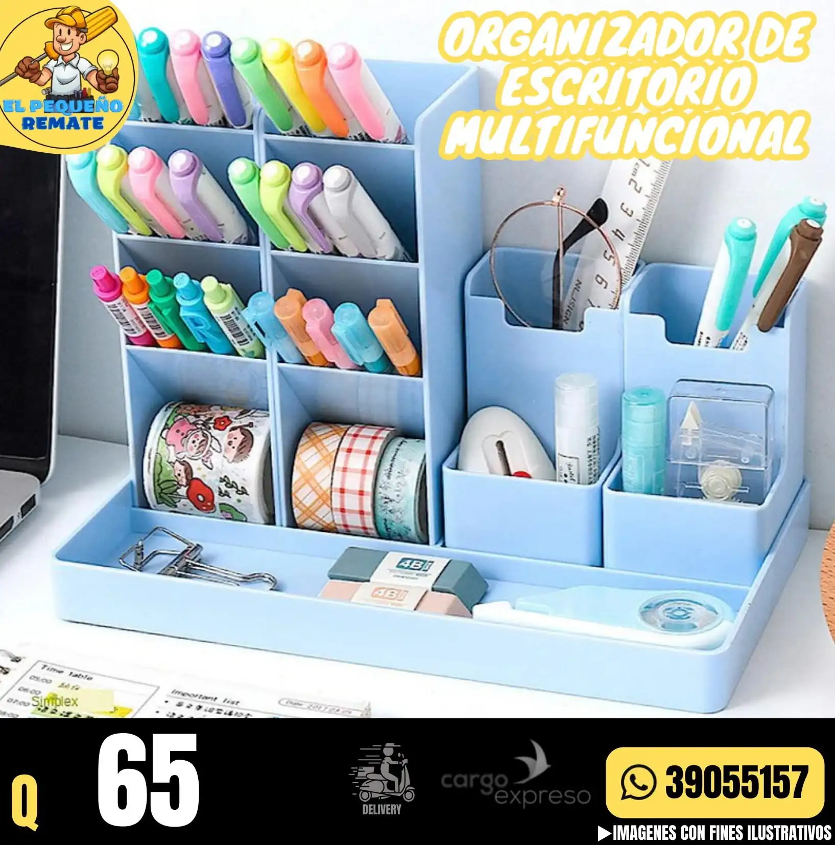 ORGANIZADOR DE ESCRITORIO MULTIFUNCIONAL