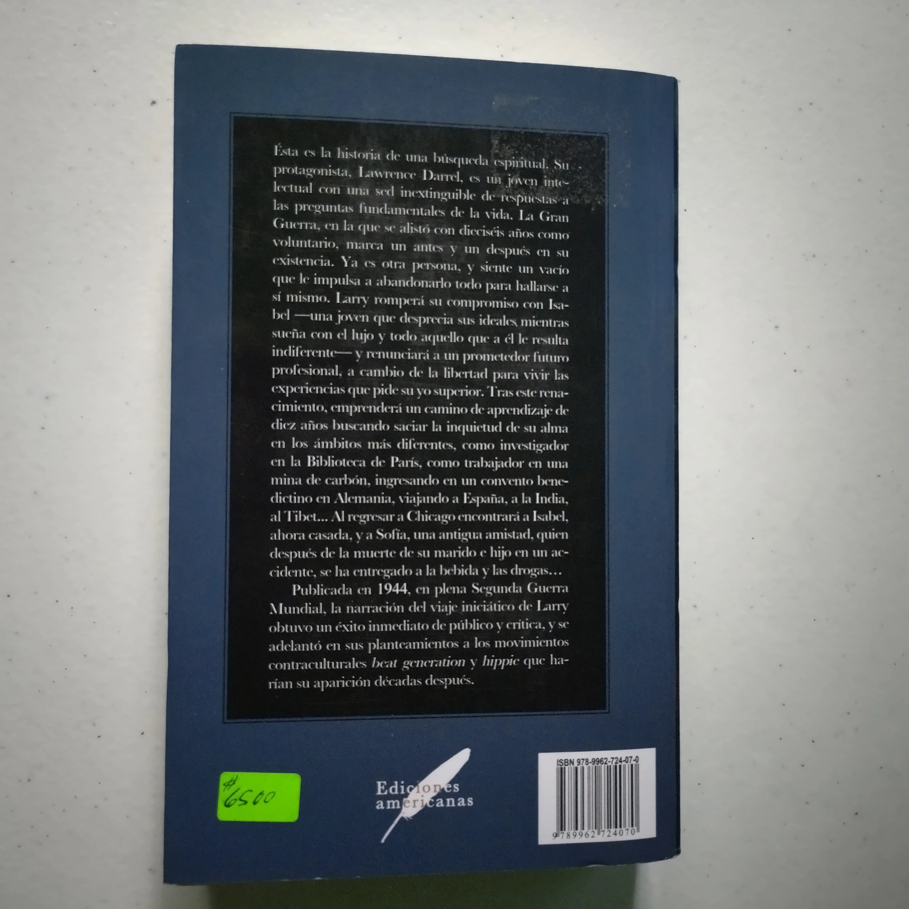 El filo de la navaja, Somerset Maugham, nuevo 2