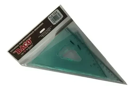 Escuadras semiprofesional baco 28 cm sin bicel 2
