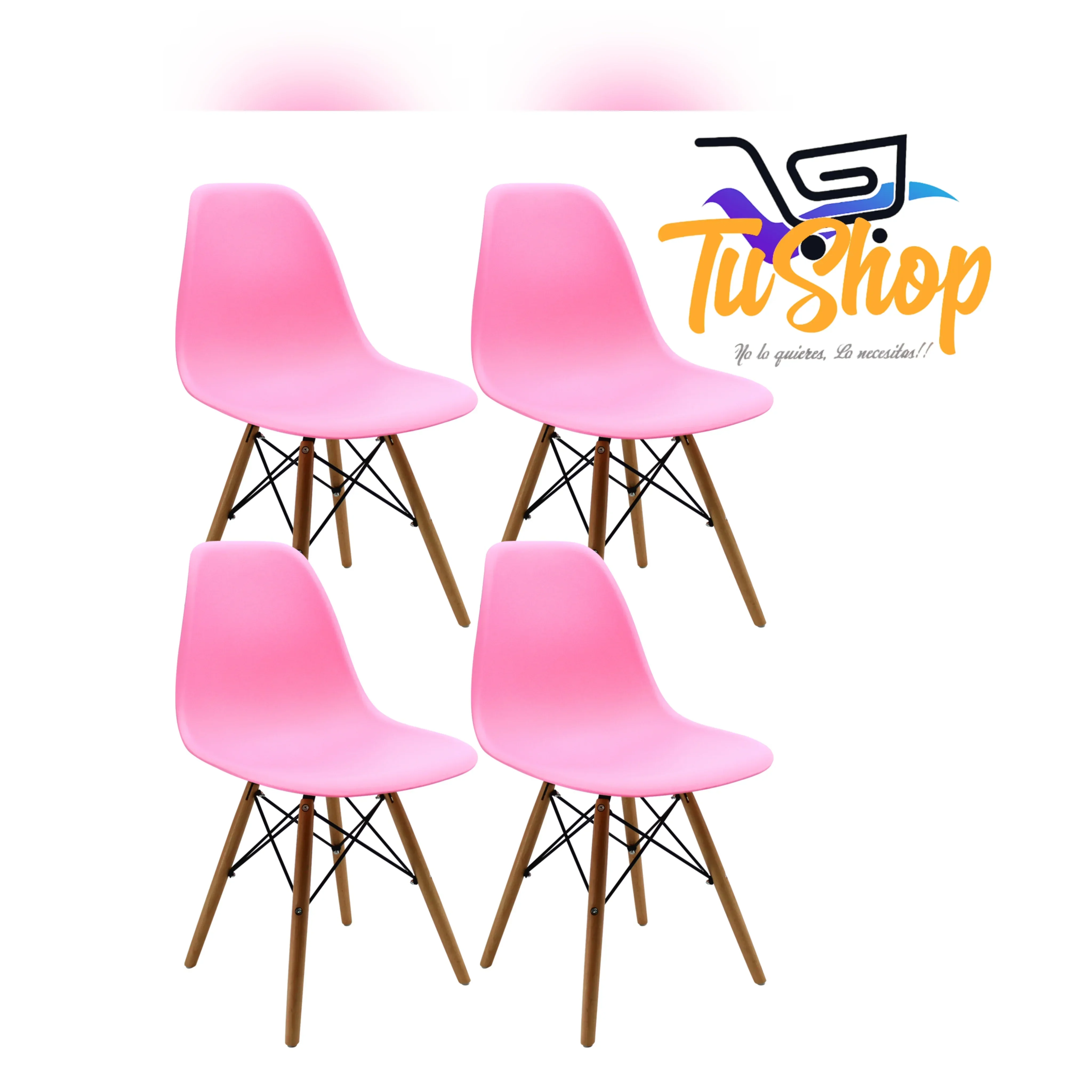 Sillas Eames Set x 4 unidades Colores