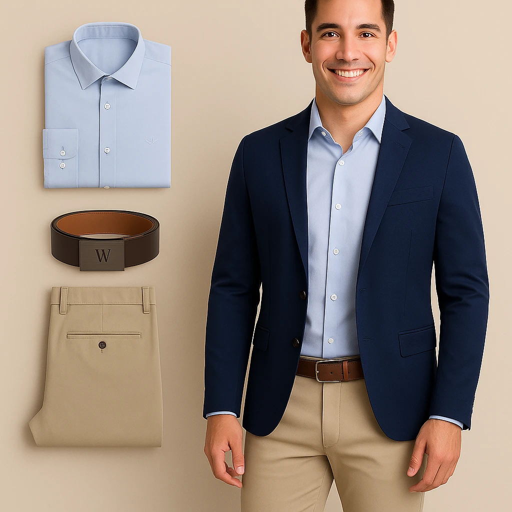 Conjunto formal BLAZERS, PANTALON, CAMISA, CORREA