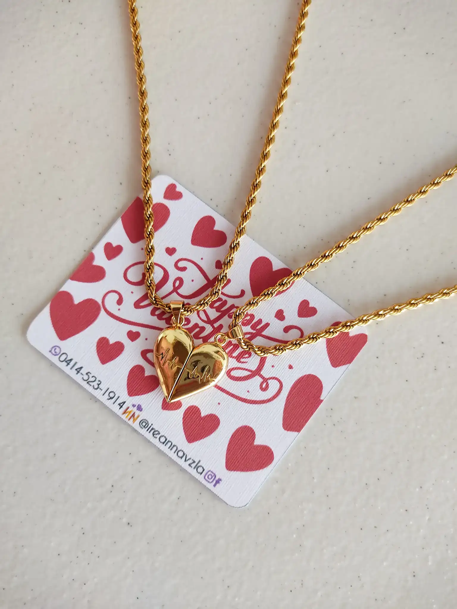 Cadenas corazón imantado  3