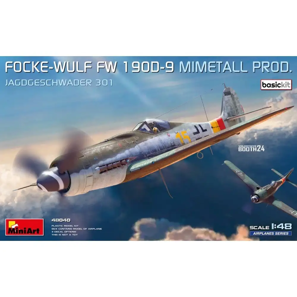 1/48 Miniart Fw190D-9 Mimetall Production Jagdeschwader 301 [Basic Kit]