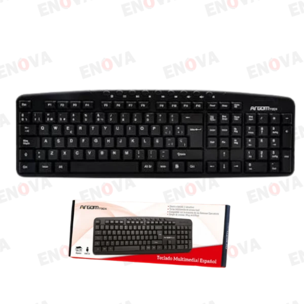 Teclado Multimedia USB en Español Negro