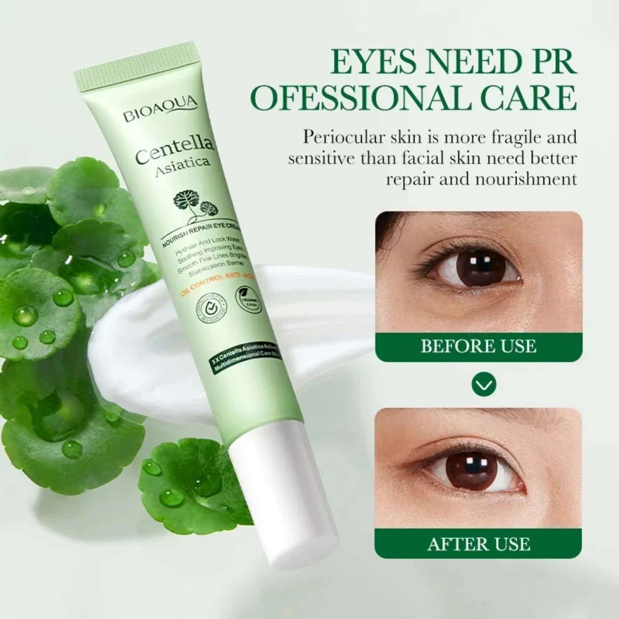 ✨ Contorno de Ojos con Centella Asiática — Bioaqua ✨ 2