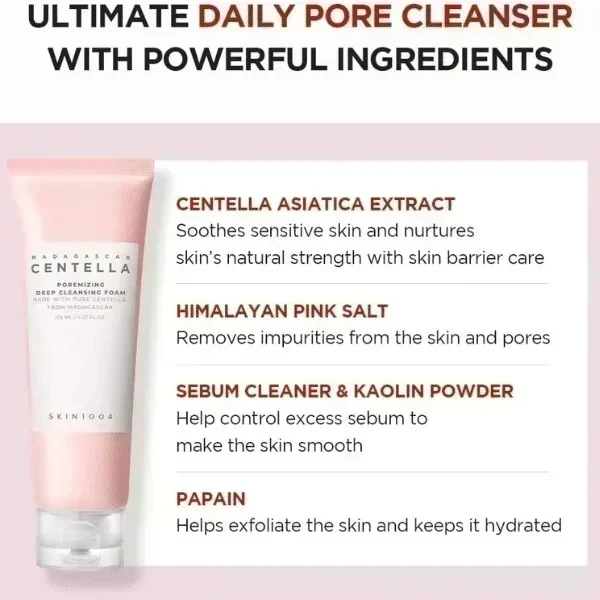 SKIN 1004 - Madagascar Centella Poremizing Deep Cleansing Foam [125ml] 3