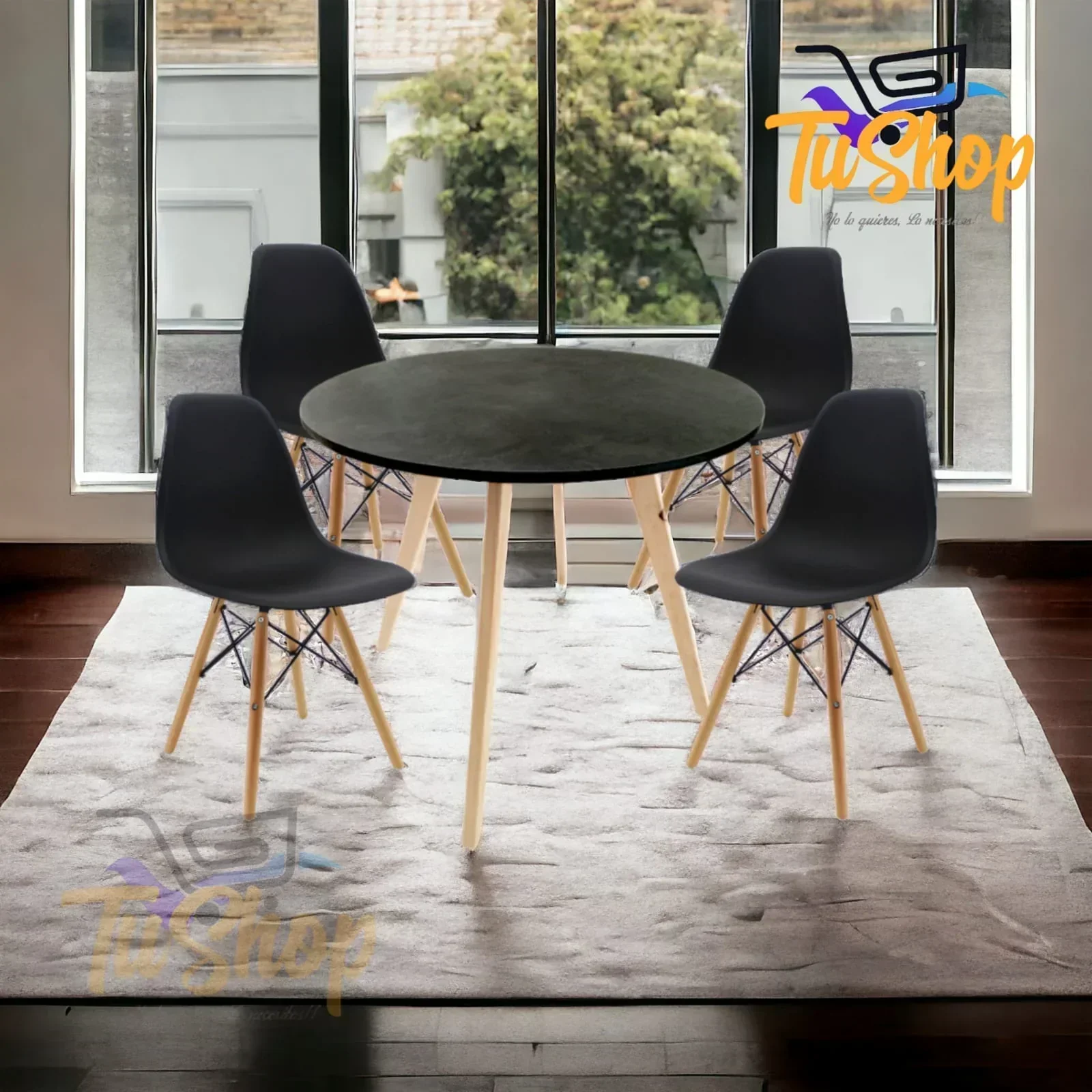Juego Comedor Nórdico Redondo 