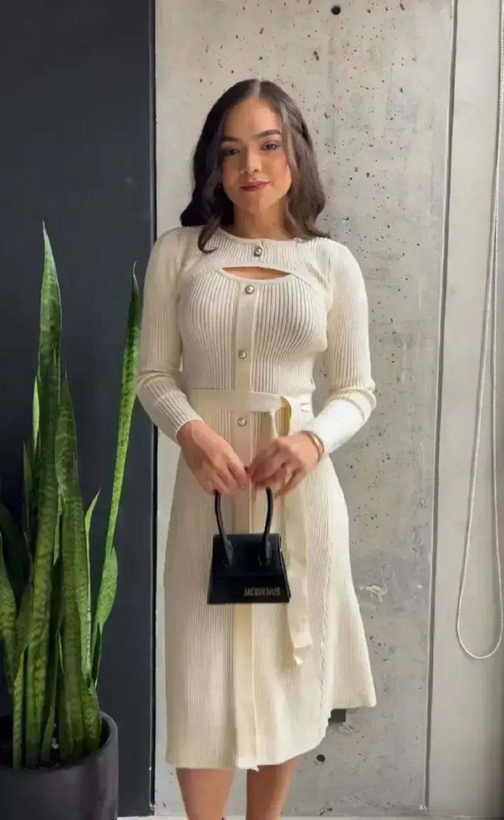 Vestido Importado Dalia Crema 3