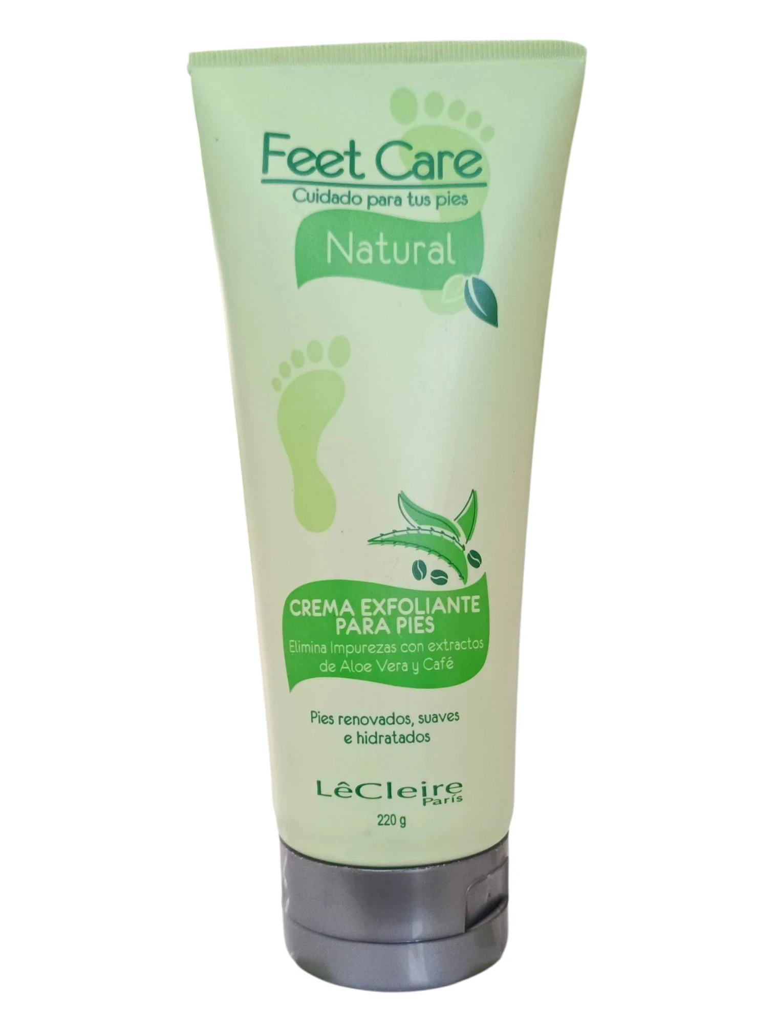 Feet Care Crema Exfoliante de Aloe Vera y Café