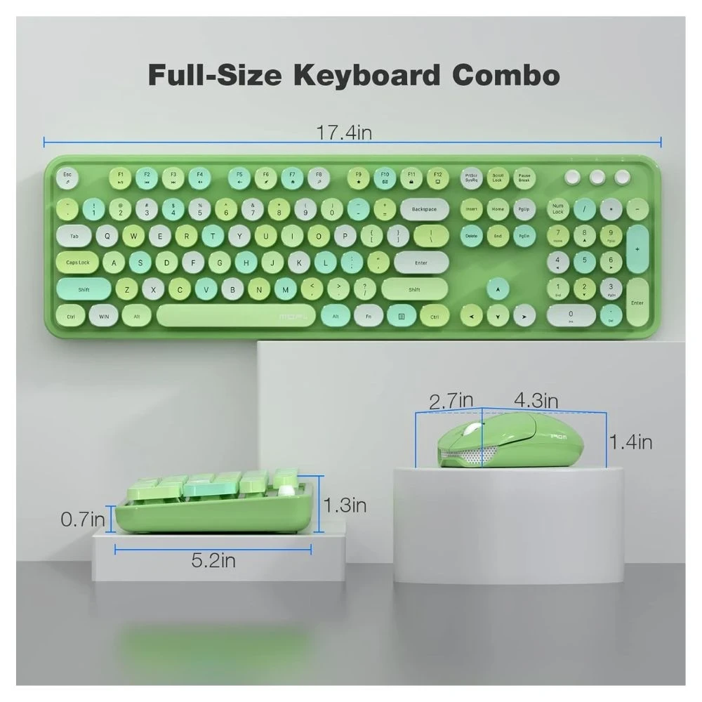 Combo Teclado Mouse USB Multicolor  3