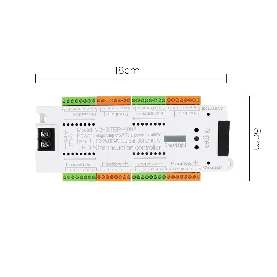 CONTROLADOR GRADAS 12/24VDC 4
