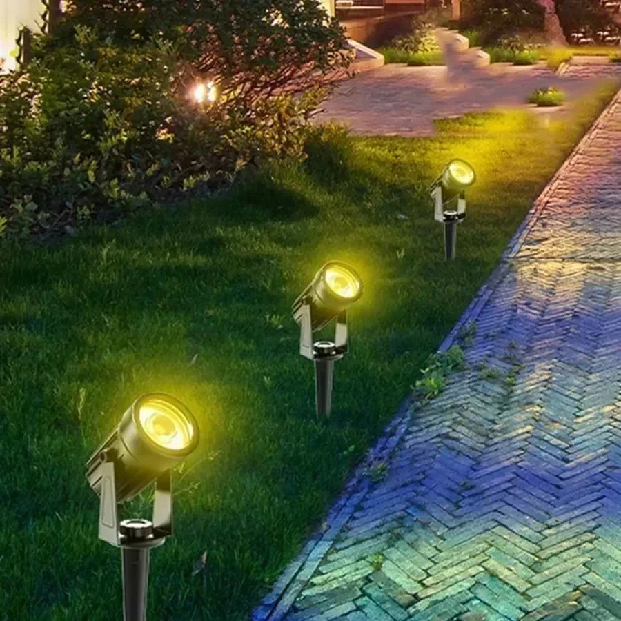 ESTACA LED MINI NEGRA 5W 3000K 4